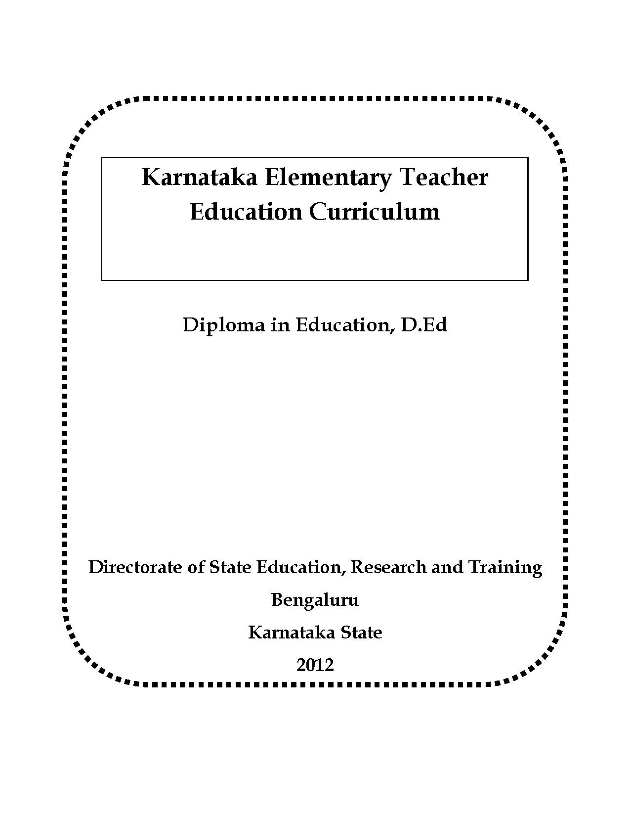 Karnataka Elementary Teacher Education Curriculum.pdf